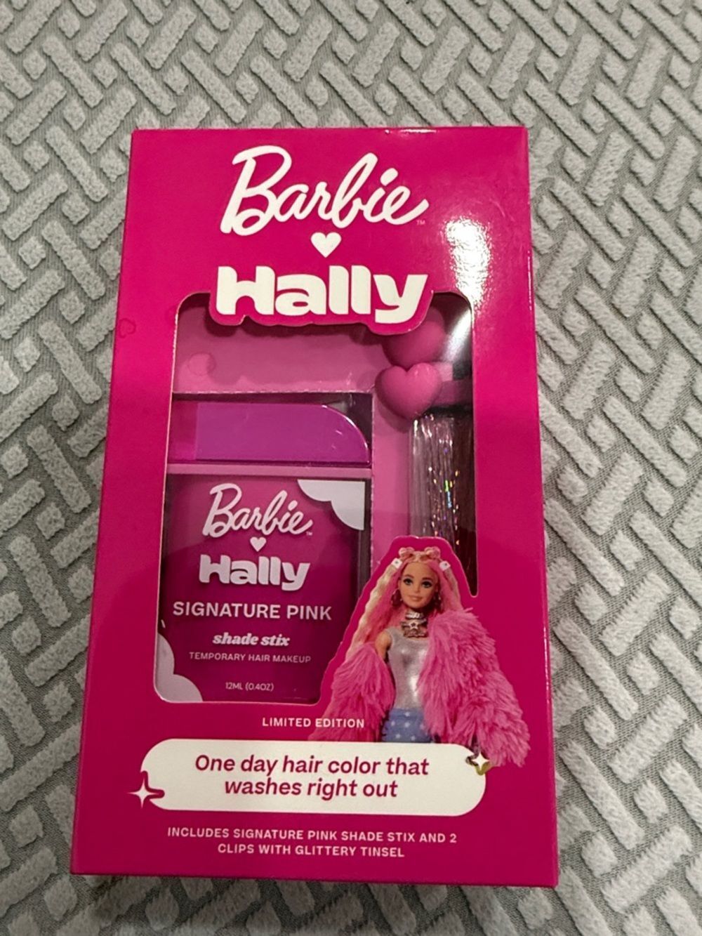 Barbie x Hally Temporary Hair Color for Kids | Signature Shade PINK COLOR